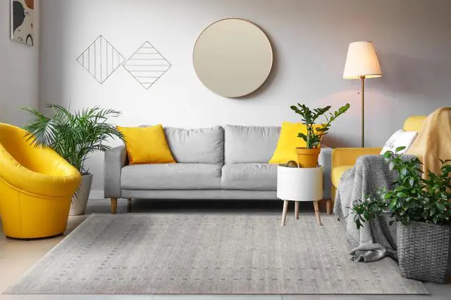 Main image of EORC LL4GY3X5 Handmade Wool Lori Baft Rug, 3' x 5', Gray