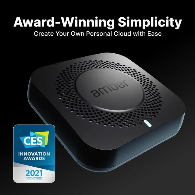 Alt view image 2 of 7 - Renewed Amber X 512GB SSD AI Wireless NAS Personal Cloud Storage+Home Assistant and Plex