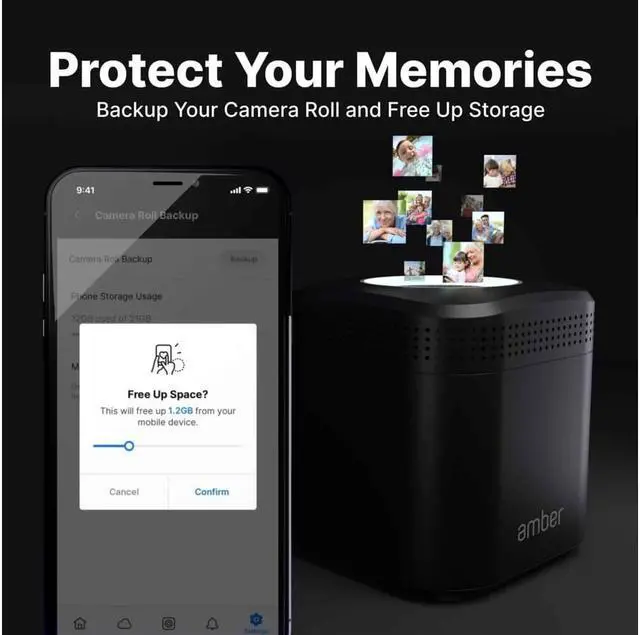 Alt view image 3 of 7 - Renewed AmberPRO All-in-One Smart Personal Cloud Storage + AC2600 Wireless Router 1TB x2 (2TB Raw)