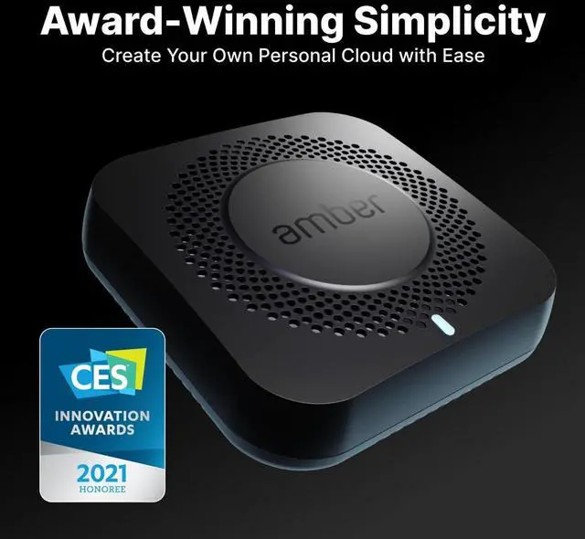Alt view image 6 of 7 - Latticework Inc. Amber X 1TB SSD AI Wireless NAS Personal Cloud Storage+Home Assistant and Plex