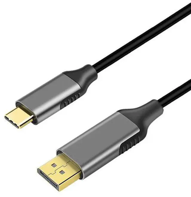 Alt view image 2 of 5 - Thunderbolt 3 USB C DisplayPort Cable 4K 60Hz USB Type C 3.1 to DP Adapter for MacBook 2017 Galaxy S9 Huawei P20