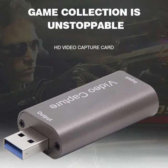 Alt view image 2 of 6 - 4K Video Capture Card USB 3.0 HDMI-compatible Grabber Recorder for PS4 Game DVD Camcorder Camera Recording Live StreamingColor: red (usb2.0 card)