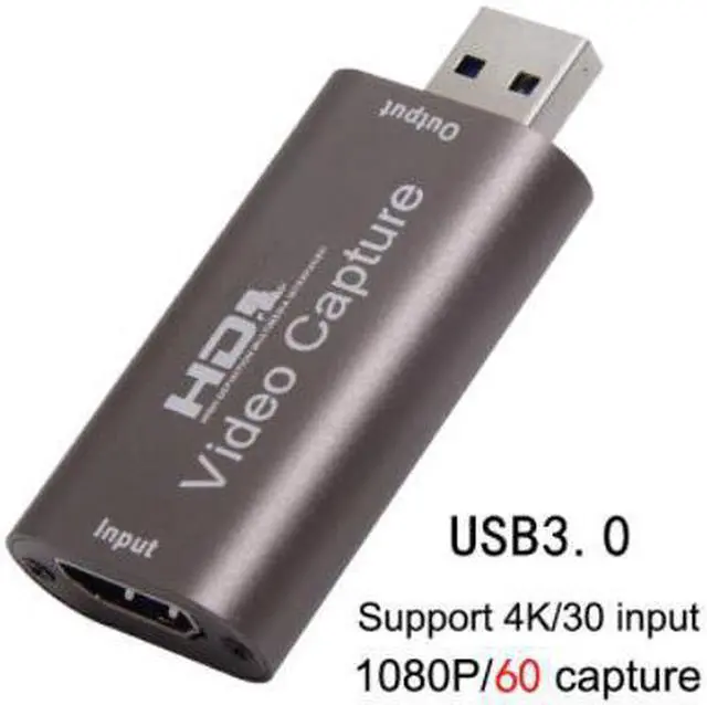Main image of 4K Video Capture Card USB 3.0 HDMI-compatible Grabber Recorder for PS5 Game DVD Camcorder Camera Recording Live StreamingColor: Grey (usb3.0 card)