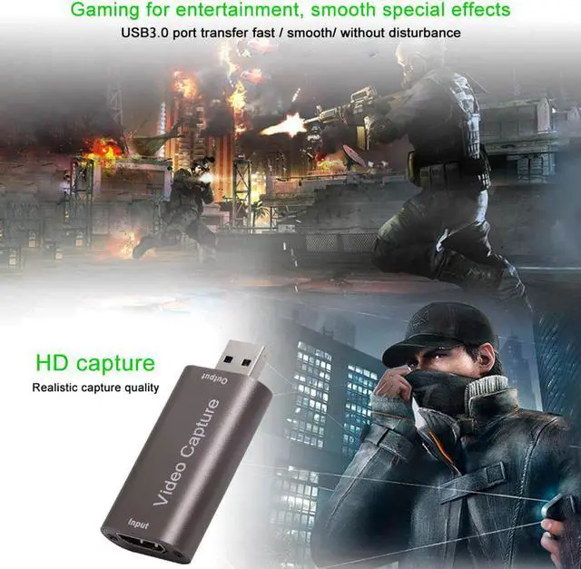 Alt view image 6 of 6 - 4K Video Capture Card USB 3.0 HDMI-compatible Grabber Recorder for PS4 Game DVD Camcorder Camera Recording Live StreamingColor: red (usb2.0 card)