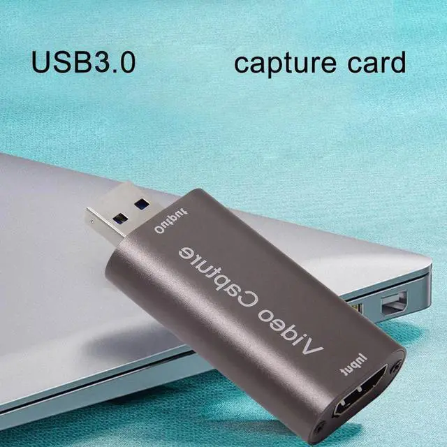 Alt view image 3 of 6 - 4K Video Capture Card USB 3.0 HDMI-compatible Grabber Recorder for PS5 Game DVD Camcorder Camera Recording Live StreamingColor: Grey (usb3.0 card)