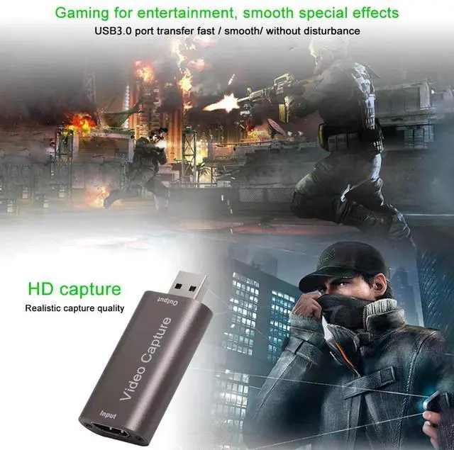 Alt view image 6 of 6 - 4K Video Capture Card USB 3.0 HDMI-compatible Grabber Recorder for PS5 Game DVD Camcorder Camera Recording Live StreamingColor: Grey (usb3.0 card)