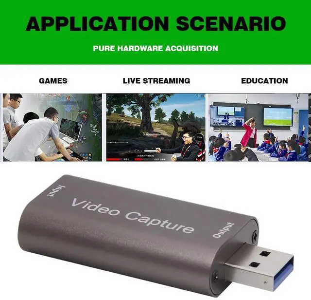 Alt view image 5 of 6 - 4K Video Capture Card USB 3.0 HDMI-compatible Grabber Recorder for PS5 Game DVD Camcorder Camera Recording Live StreamingColor: Grey (usb3.0 card)
