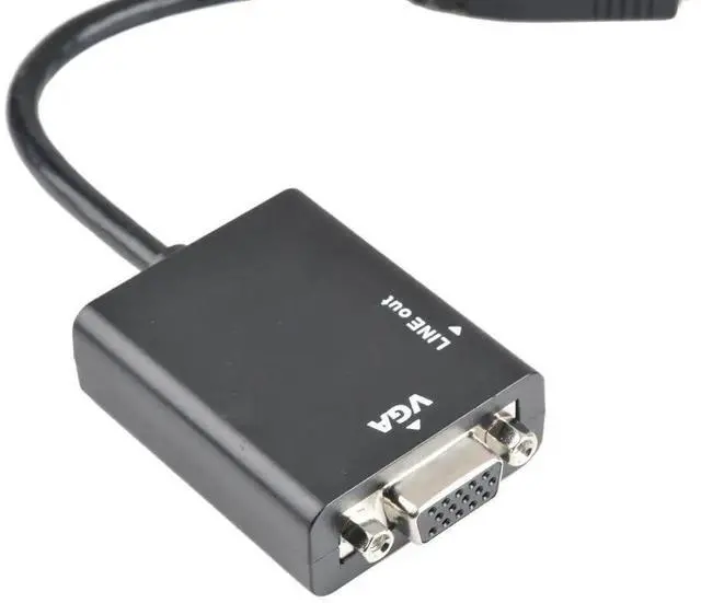 Alt view image 5 of 6 - 1080P HDMI-compatible to VGA Converter HD2VGA Digital to Analog Video Audio Converter Cable for Xbox 360 PS3 PS5 Laptop TV BoxLength: <=0.5m (0.5m and below)
Color: Black (with audio)