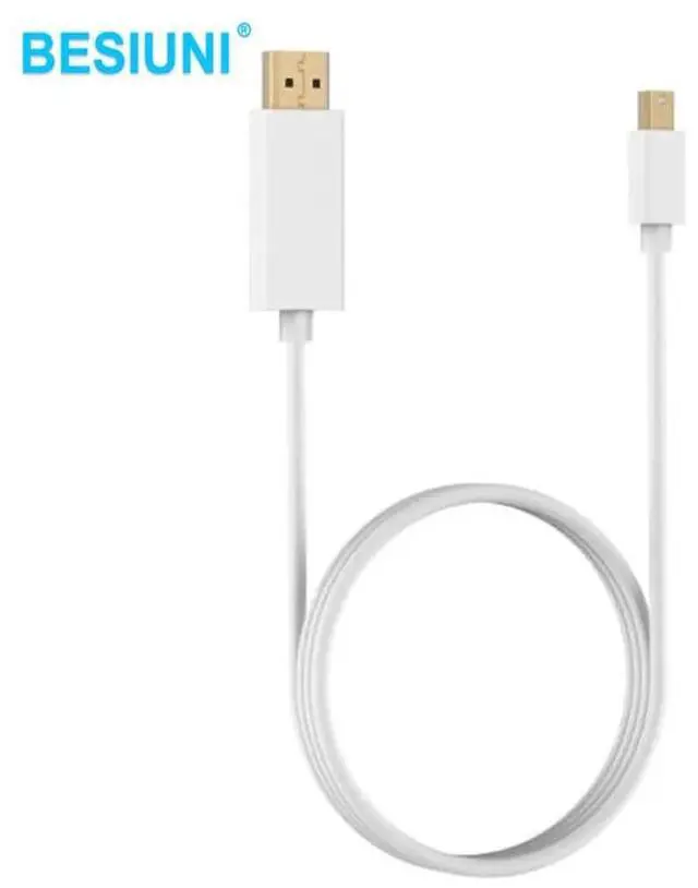 Alt view image 3 of 5 - BESIUNI 1.12M Thunderbolt Displayport Mini Display Port DP to HDMI-compatible Male Adapter cable For Apple Macbook Mac AirLength: 1.8m
Color: Blue (MINI DP TO VGA)