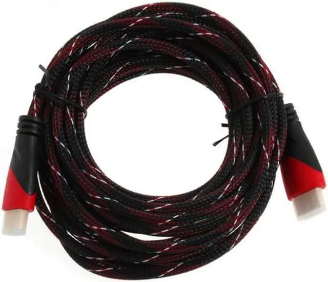 Main image of HDMI-compatible Cable Gold Plated Connection with Red, black and white mesh 1080P,0.5m,1m,1.5m,2m,3m,5m,8m,10m,40mLength: 5m
Color: Red (red)