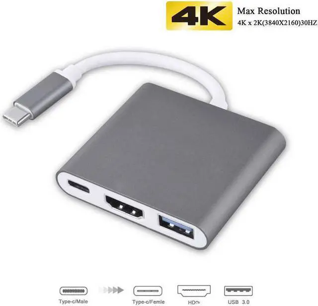 Main image of USB C HUB Type C to 4K HDMI-compatible USB3.0 PD Charging Thunderbolt 4 Dock for Macbook Laptop phoneLength: <=0.5m (0.5m and below)
Color: Red (3 IN 1 HUB)