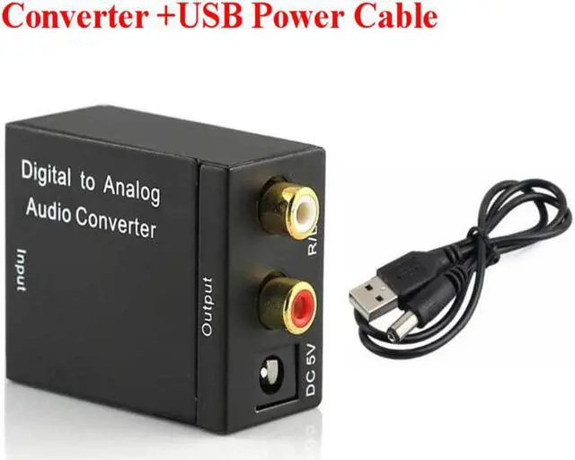 Main image of 3.5MM Jack 2*RCA Digital to Analog Audio Converter Amplifier Decoder Optical Fiber Coaxial Signal to Analog Stereo Audio AdapterLength: <=0.5m (0.5m and below)
Color: Red (convert USB cable)