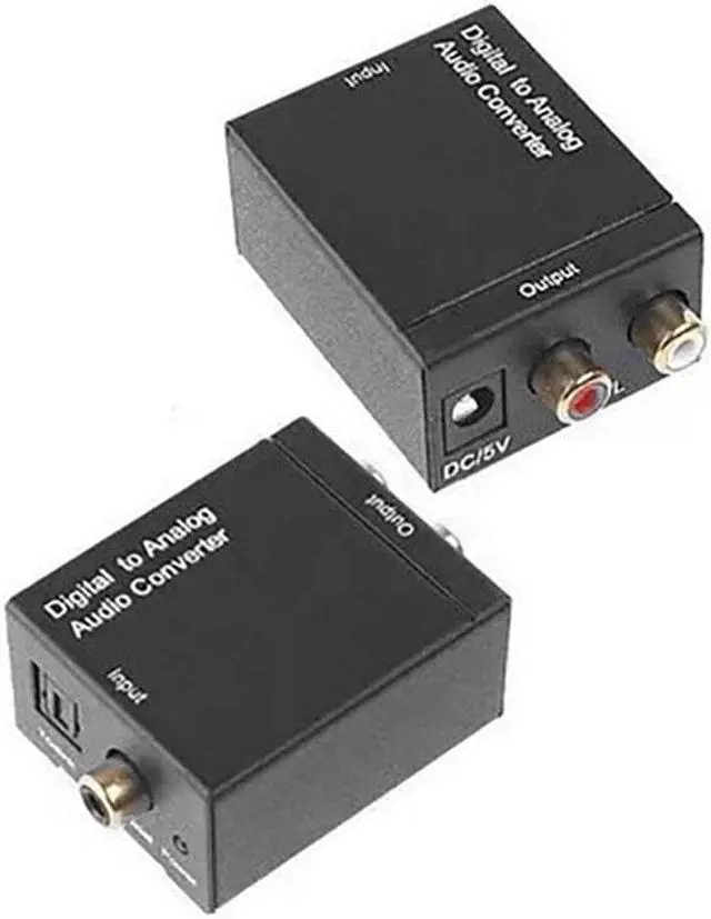 Alt view image 3 of 6 - 3.5MM Jack 3*RCA Digital to Analog Audio Converter Amplifier Decoder Optical Fiber Coaxial Signal to Analog Stereo Audio AdapterLength: <=0.5m (0.5m and below)
Color: Black (only convert)