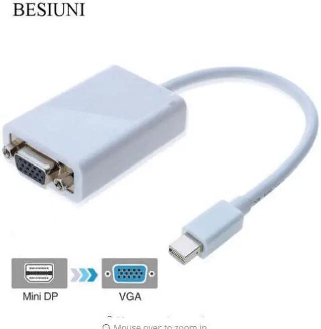 Main image of Mini displayport DP Thunderbolt to DVI VGA HDMI-compatible Converter Adapter cable for iMac Mac Mini Pro Air Book TO Monitor TVLength: <=0.5m (0.5m and below)
Color: Grey (MINI DP TO VGA)