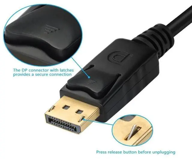 Alt view image 4 of 6 - 3 in 1 DisplayPort DP To HDMI-compatible DVI VGA Adapter Cable 1080P Converter Connector For PC Projector Laptop HDTVLength: 0.5m and below (25cm)
Color: blue (DP to dvi)