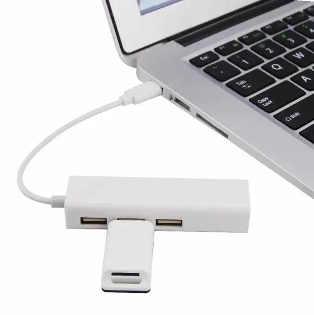 Alt view image 4 of 5 - Type C 3.1 USB HUB 3 Ports To RJ45 Ethernet Network LAN Adapter USB2.0 Hub Splitter For Notebook Smartphone PC Accessories