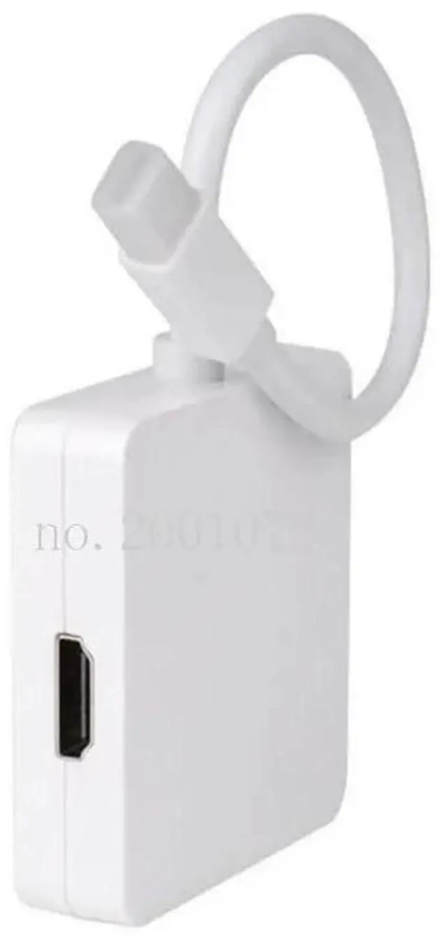 Alt view image 5 of 6 - 3 in 5 Mini DP DisplayPort to HDMI-compatible VGA DVI Adapter Mini DP Cable Converter for MacBook Pro Air Mini DisplayPortLength: <=0.5m (0.5m and below)
Color: White (MINI DP TO VGA)