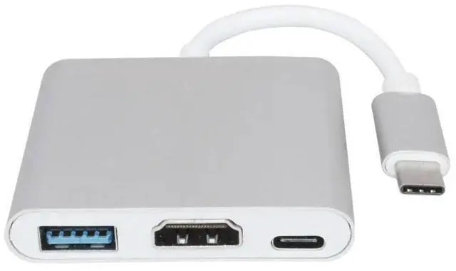 Main image of Muti-Ports USB 3.1 Type C To HDMI-compatible USB 3.1 HUB USB-C multi-port Adapter Dongle Dock Cable for Macbook ProLength: 20cm
Color:Other(usb c hub Silver)