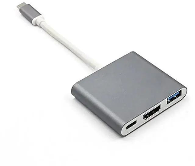 Alt view image 3 of 6 - Muti-Ports USB 3.1 Type C To HDMI-compatible USB 3.1 HUB USB-C multi-port Adapter Dongle Dock Cable for Macbook ProLength: 20cm
Color:Other(usb c hub Silver)