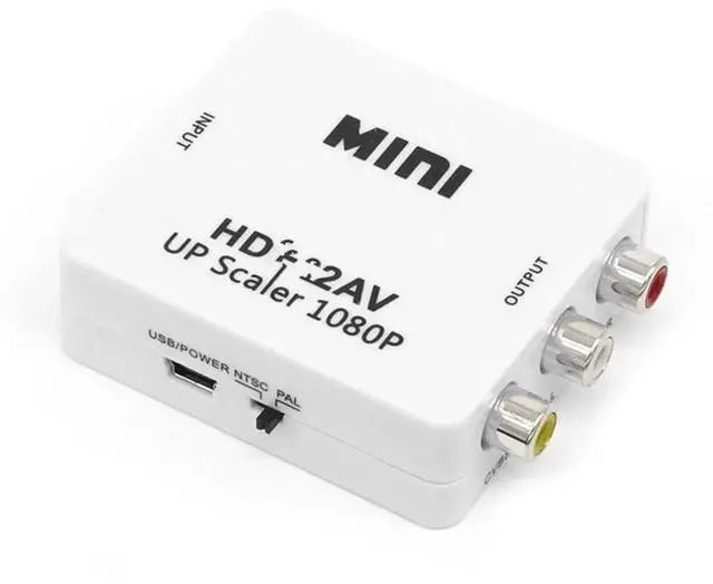 Alt view image 3 of 5 - HDMI-compatible to RCA Converter AV/CVSB L/R Video Box HD 1080P 1920*1080 60Hz HD2AV Support NTSC PAL Output HDMIToAVLength: <=0.5m (0.5m and below)
Color:Blue(1M hd cable)