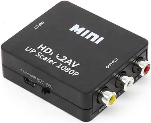 Alt view image 5 of 5 - HDMI-compatible to RCA Converter AV/CVSB L/R Video Box HD 1080P 1920*1080 60Hz HD2AV Support NTSC PAL Output HDMIToAVLength: <=0.5m (0.5m and below)
Color:Blue(1M hd cable)