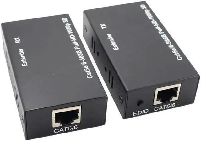 Alt view image 2 of 6 - 60M HDMI-compatible Extender Cat5e Cat 6 Ethernet IP TCP signal HD to Lan Converter 1080p 4D Transmitter Receiver TX RXLength: 80 m(usb cable)
Color: White (dual power)