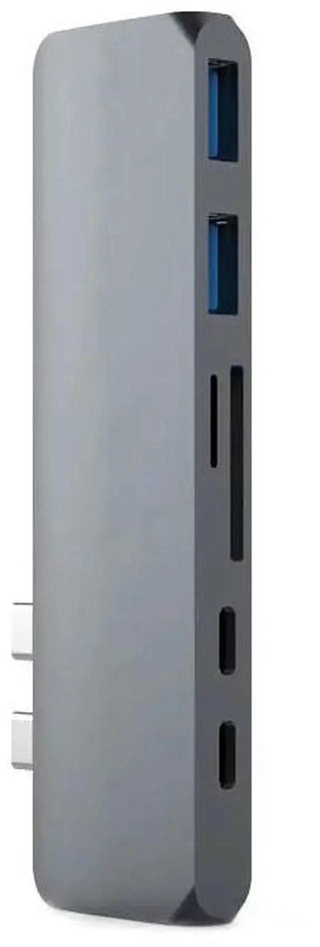 Alt view image 5 of 6 - USB 3.1 Type C Hub To HDMI-compatible Adapter 4K Thunderbolt 3 Dock with TF SD Reader Slot PD for MacBook Pro/AirLength: <=0.5m (0.5m and below)
Color: Green (6 in 1 hub Grey)