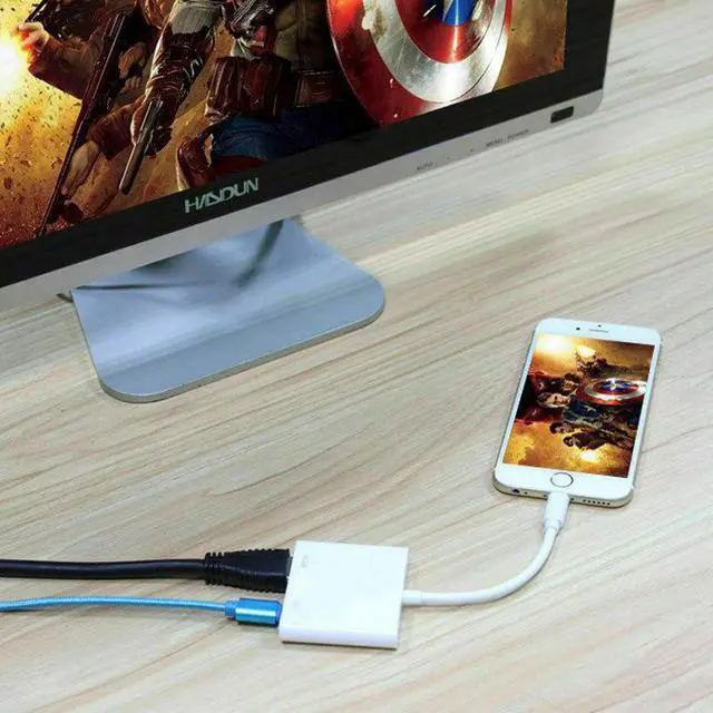 Main image of Lighting to HDMI-compatible Splitter Cable Converter 1080P Digital AV Adapter Phone Accessories for iPhone iPad To TVLength: <=0.5m (0.5m and below)