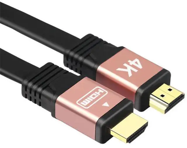 Alt view image 3 of 6 - HDMI-compatible 2.0 Cable Gold-plated 4K*2K 30AWG HD 18Gbps 3D Audio HD Support  for HD TV LCD Laptop PS3 Projector ComputerLength: 0.5m and below (100cm)
Color: white (gold)