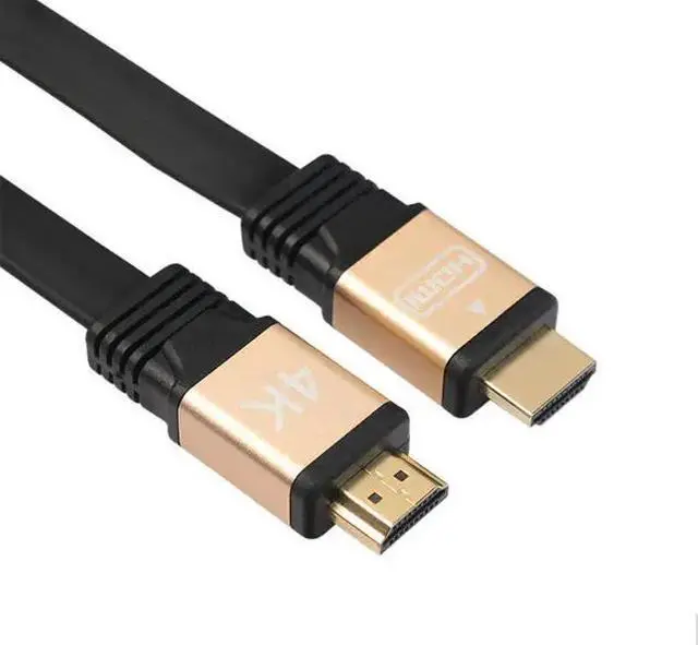Alt view image 6 of 6 - HDMI-compatible 2.0 Cable Gold-plated 4K*2K 30AWG HD 18Gbps 3D Audio HD Support  for HD TV LCD Laptop PS5 Projector ComputerLength: 10m
Color: white (gold)
