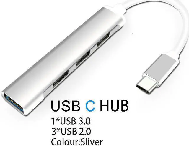 Alt view image 6 of 6 - USB C To VGA HDMI-compatible Adapter 4K Type C USB-C HUB Video Converters Adapter for MacBook Pro/Air/Huawei MateLength: <=0.5m (0.5m and below)
Color:Other(2 in 1 silver)