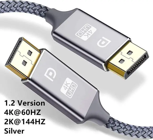 Main image of DisplayPort Cable DP 1.4 to DP Cable 8K 4K 144Hz 165Hz Display Port Adapter For Video PC Laptop TV DP 1.2 15K Display Port CableLength: 1.5m
Color: Grey (4K DP1.2 Silver)