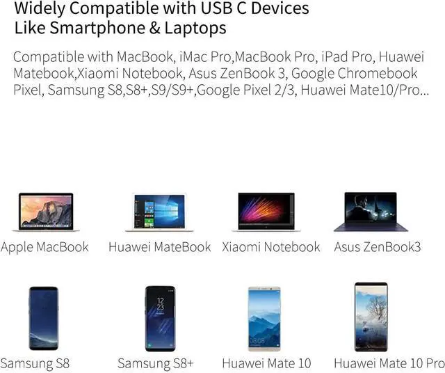 Alt view image 6 of 6 - USB C Hub Type C to 4K HDMI-compatible USB C 3.0 Dock SD TF Card Reader Adapter Hub for MacBook Samsung S21 Dex Xiaomi 10 TV PS5Color: Beige (6 in 1 type 2)