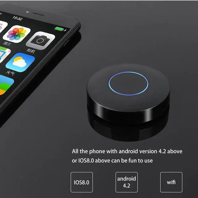 Alt view image 2 of 5 - for Car Airplay Miracast Mirascreen Wifi Wireless Display Dongle AV RCA HDMI-compatible Streamer Mirror Same Screen Stream Cast