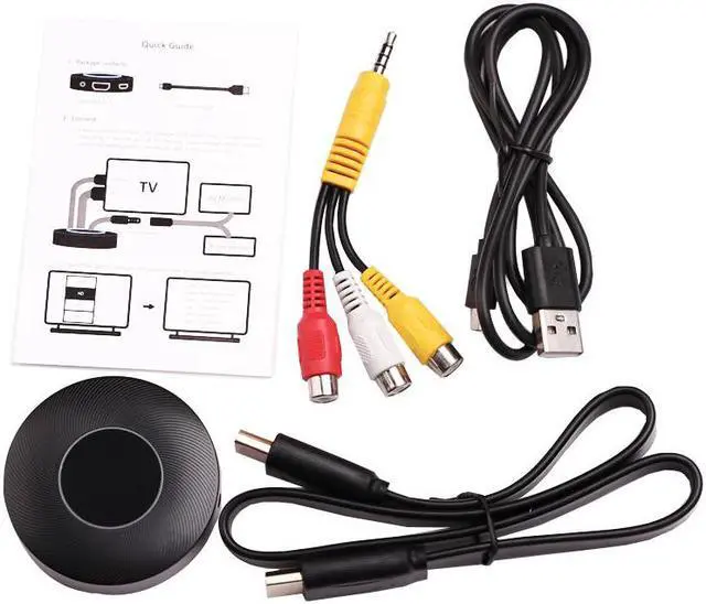 Alt view image 5 of 5 - for Car Airplay Miracast Mirascreen Wifi Wireless Display Dongle AV RCA HDMI-compatible Streamer Mirror Same Screen Stream Cast