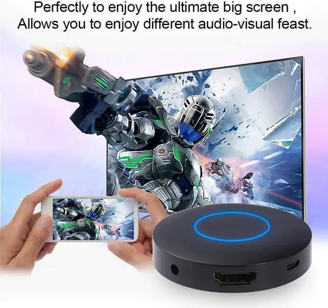 Alt view image 3 of 5 - for Car Airplay Miracast Mirascreen Wifi Wireless Display Dongle AV RCA HDMI-compatible Streamer Mirror Same Screen Stream Cast