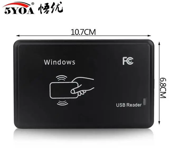 Alt view image 5 of 5 - 125KHz 13.56MHz RFID Reader USB Proximity Sensor Smart Card Reader no drive issuing device USB for Access Control(125khz Reader)