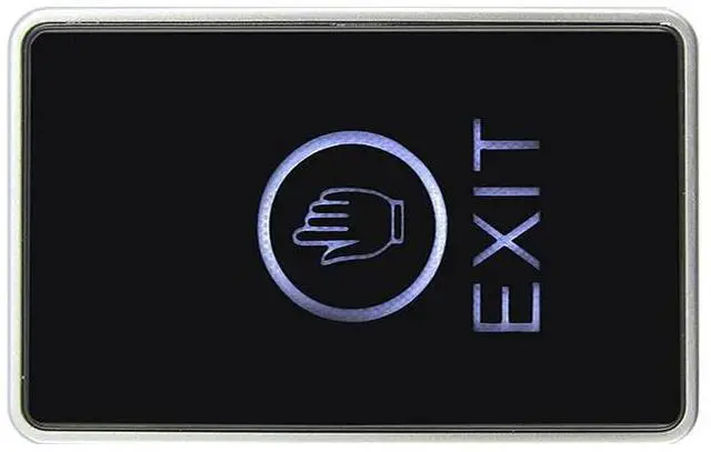 Alt view image 4 of 4 - Door Exit Button Touch Release Push Switch Infrared Contactless Bule Backlight for access control systemc Electronic Door Lock(Rectangle)