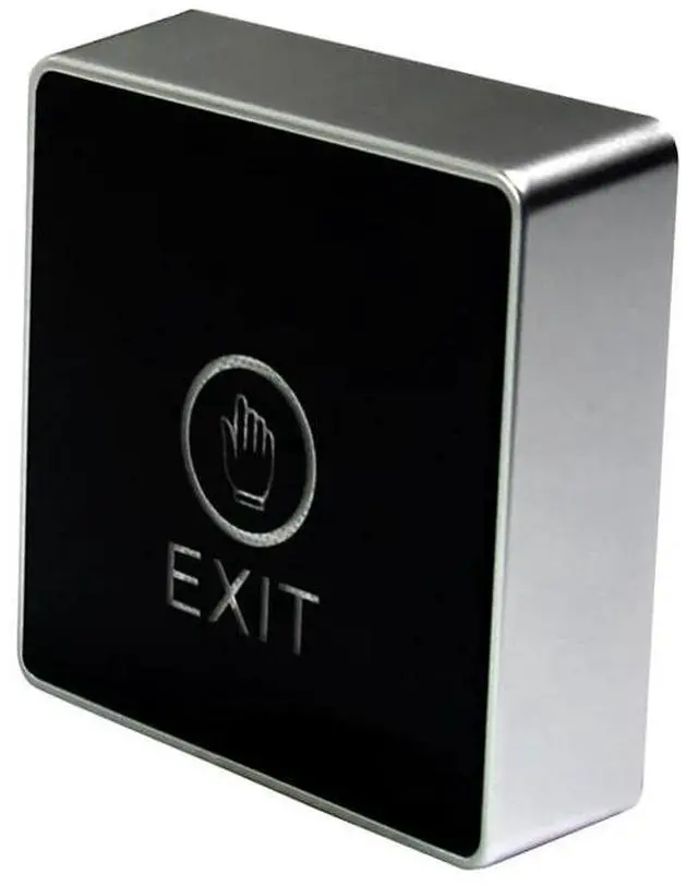 Alt view image 3 of 4 - Door Exit Button Touch Release Push Switch Infrared Contactless Bule Backlight for access control systemc Electronic Door Lock(Rectangle)