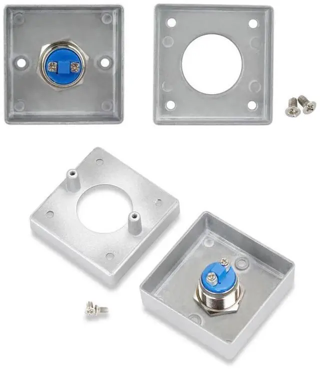 Alt view image 6 of 6 - Door Exit Release Button Zinc Alloy Panel GATE Push Switch For Door Access Control System to open door(Z30)