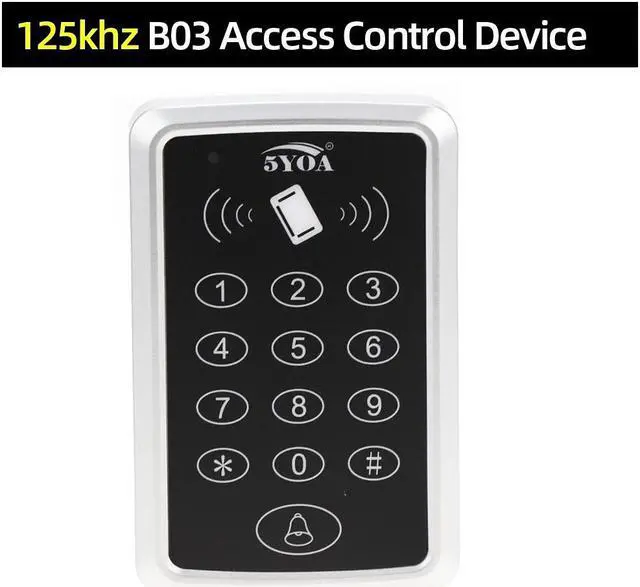 Main image of 125KHz RFID Access Control Keypad EM Card Reader Door Access Control System Door Lock Opener Keyboard System(125khz ID B03 ONLY)