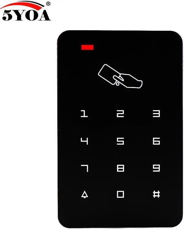 Main image of Standalone Access Controller with 10pcs EM keychains RFID Access Control Keypad digital panel Card Reader For Door Lock System(B09 Access Control)