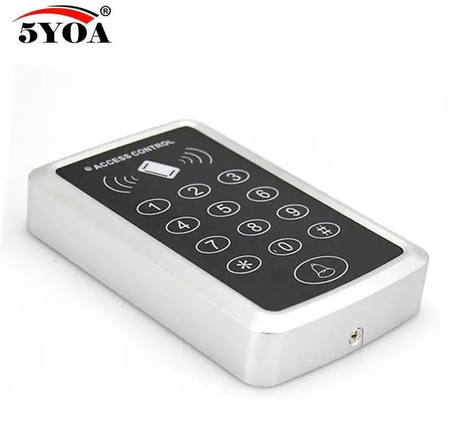 Alt view image 4 of 5 - Intercom 10 rfid tag+RFID Proximity Card Access Control System RFID/EM Keypad Card Access Control Door Opener(125khz 1000user)