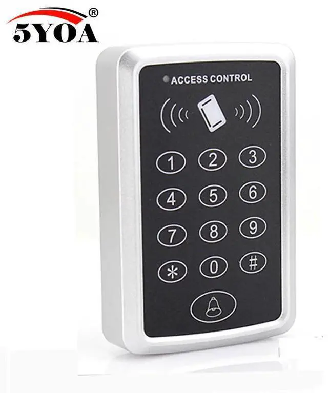 Alt view image 2 of 5 - Intercom 10 rfid tag+RFID Proximity Card Access Control System RFID/EM Keypad Card Access Control Door Opener(125khz 1000user)