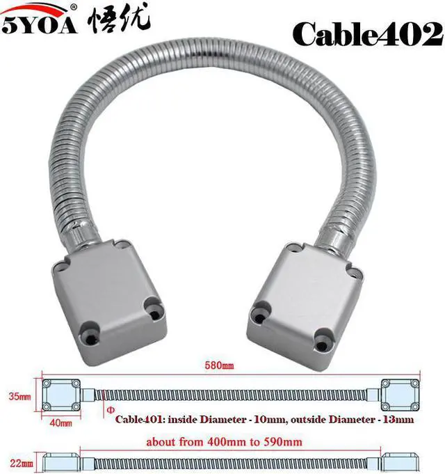 Alt view image 5 of 6 - Door Loop Electric Stainless steel Exposed Mounting protection sleeve Cable Line for Control Lock Door Lock(Cable301)