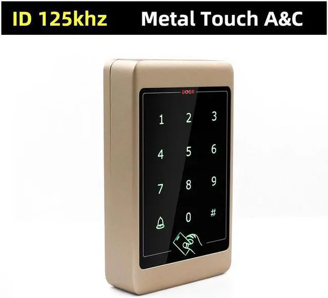 Main image of Metal Touch Access Control System RFID Keypad Electric Door Lock Magnetic Controller ID 125khz IC 13.56mhz(Gold ID wide)