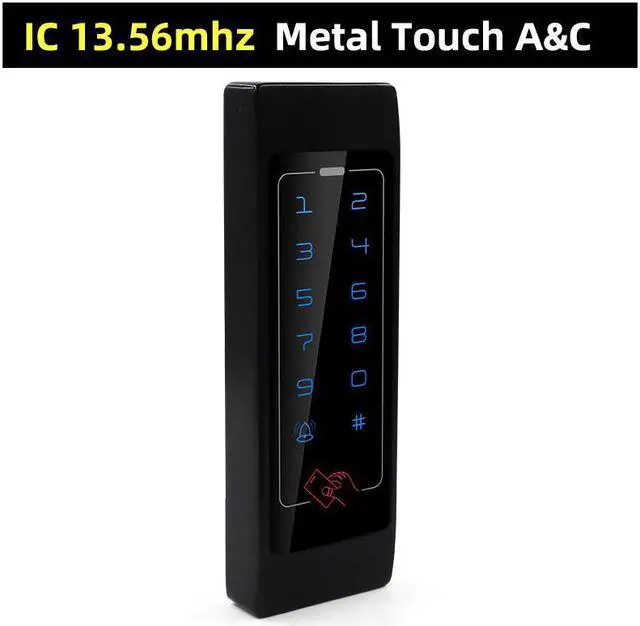 Main image of Metal Touch Access Control System RFID Keypad Electric Door Lock Magnetic Controller ID 125khz IC 13.56mhz(Black IC narrow)