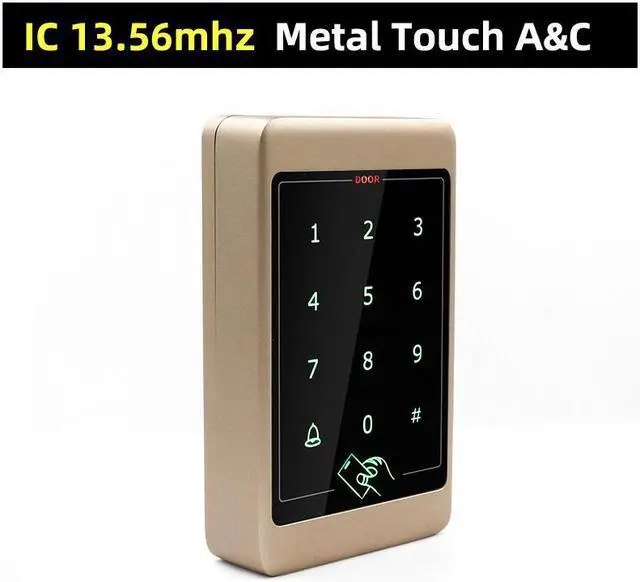 Main image of Metal Touch Access Control System RFID Keypad Electric Door Lock Magnetic Controller ID 125khz IC 13.56mhz(Gold IC wide)