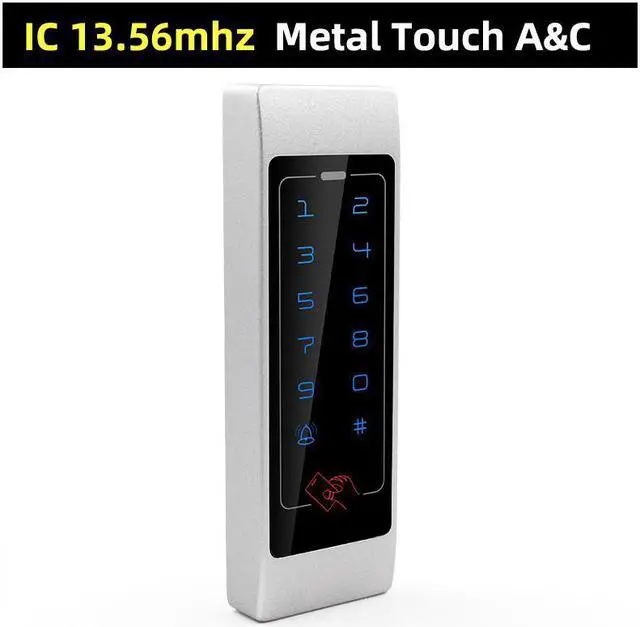 Main image of Metal Touch Access Control System RFID Keypad Electric Door Lock Magnetic Controller ID 125khz IC 13.56mhz(Silver IC narrow)