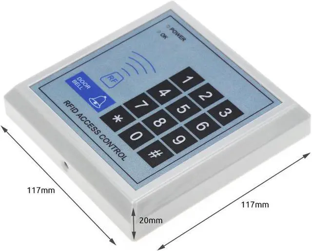 Alt view image 5 of 6 - RFID Access Control System Device Machine Security Proximity Entry Door Lock Quality(AC and Cover 10Keys)
